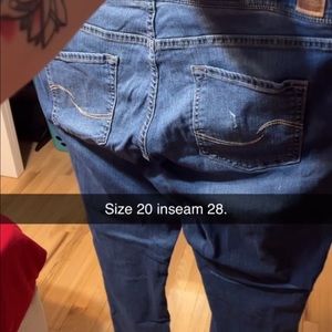 Levi pull on jeggings size 20